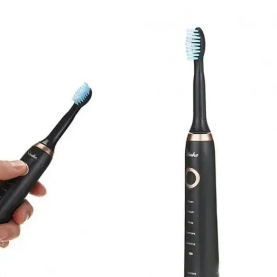 Електрична зубна щітка Shuke SK-601 акумуляторна ультразвукова щітка для зубів 3 насадки | Зображення 8