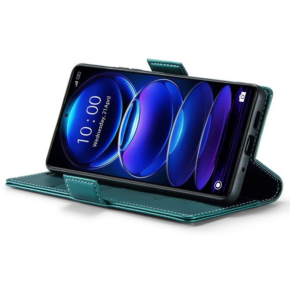 Кожаный чехол-книжка Retro Case для Xiaomi Redmi Note 12 Pro 5G / Poco X5 Pro цвет Зелёный | Зображення 3