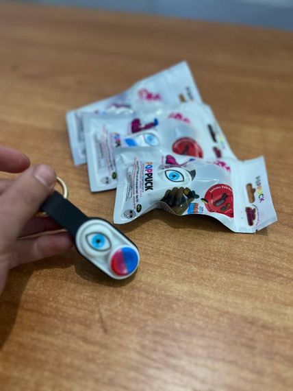 Игрушка антистресс Pop Puck Black | Зображення 1