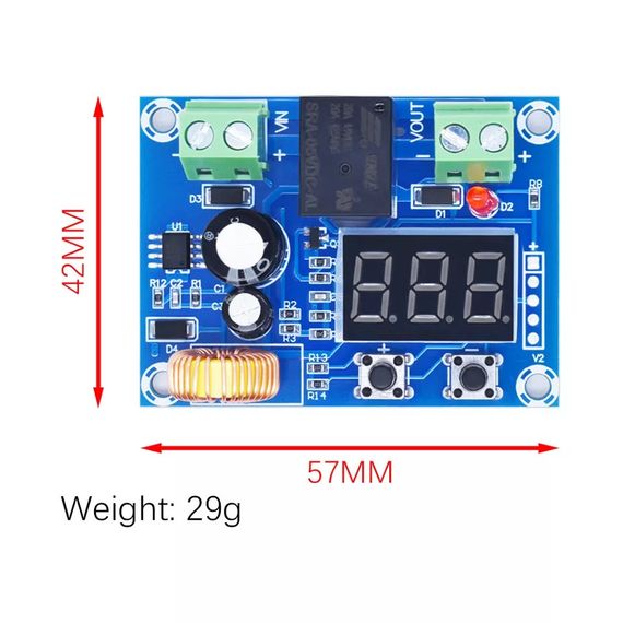 Модуль зарядного устройства XH-M609 DC 12V-36V ЗАЩИТА ОТ ПЕРЕЗАРЯДА | Зображення 1