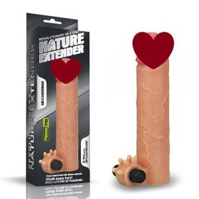 Насадка с вибрацией Add 2" Vibrating Silicone Extender, Flesh Sex Aura