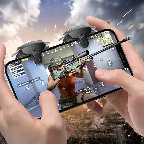 Игровой контроллер Hoco GM6 Wild wolf pulse Black metal gray | Зображення 6