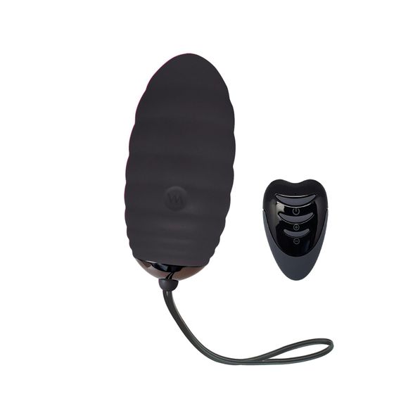 Віброяйце Adrien Lastic Ocean Breeze 2.0 Black, пульт ДК, дуже потужний мотор, 10 віброрежимів | Зображення 1