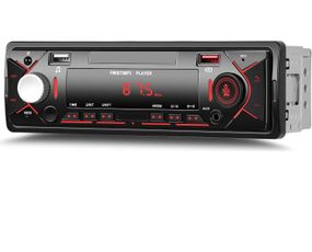Автомагнитола 1DIN Podofo A3958 с Bluetooth, FM | автомобильный MP3 плеер с радио, USB, AUX, стерео, black
