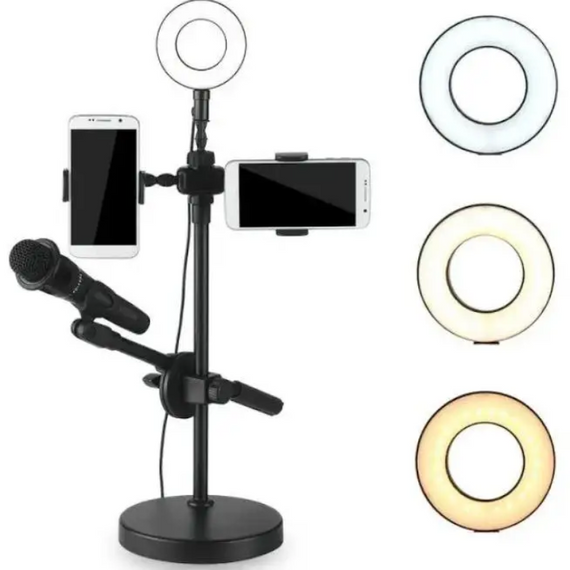 Кільцевий світильник ing LED Youtuber для блогерів і стримерів, для знімань відео, прямих ефірів, TikTok, Instagram | Зображення 2