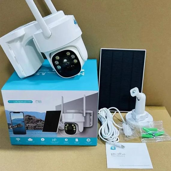 Вулична WiFi камера з сонячною панеллю PTZ, 5Мп, HD, XPRO Y009 (234570849_1915) | Зображення 7
