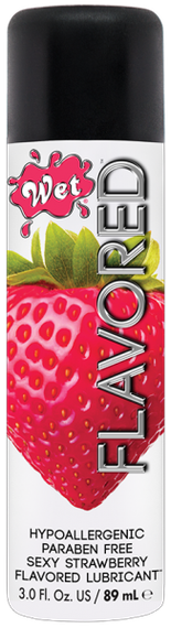 Їстівний лубрикант WET Flavored Aardbei Glijmiddel (Соковита полуниця) 89 мл
