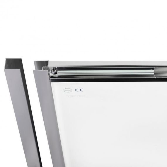 Душові двері в нішу Qtap Taurus CRM201-11.C6 97-108x200 см, скло Clear 6 мм, покриття CalcLess | Зображення 3