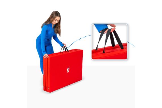 Матрац гімнастичний THUNDER MG-03, 197 х 90 х 5 см, червоний (MG-03-RED) | Зображення 3