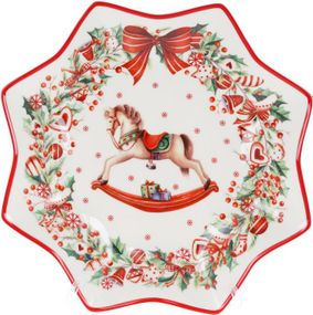 Порцелянова страва сніжинка Сhristmas present 30см