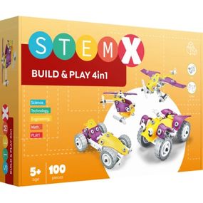 Конструктор Stem с болтами Build&amp;Play 4 в 1 на 100 деталей (3858894673308)