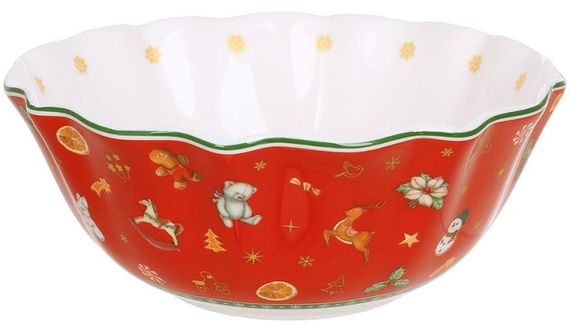 Піала порцелянова "Святковий Флер" 500мл, червона кольорова
