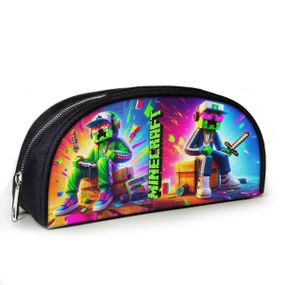 Пенал школьный Minecraft Крипер 23х10х8 см с принтом для мальчика (02852)