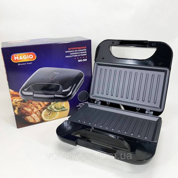 Електричний гриль для квартири, Бутербродниця настільна для дому, Настільний контактний електрогриль CH-11 | Зображення 2
