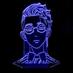 Акриловий світильник-нічник Шюджі Ганма синій tty-n001423