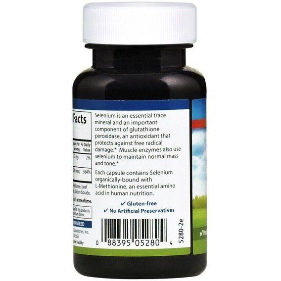 Селен Carlson Labs Selenium 60 Caps | Зображення 1