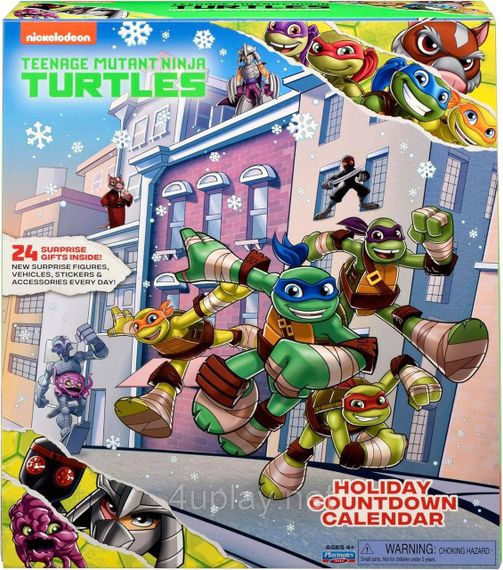 Адвент-календарь Черепашки-ниндзя Teenage Mutant Ninja Turtles Advent Calendar оригинал Playmates Toys | Зображення 2