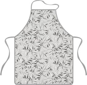 Кухонний фартух Ardesto Grey leaves ART12GL 60х80 см