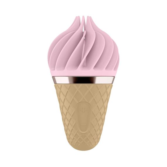 Кліторальний стимулятор-мороженка Satisfyer Lay-On Sweet Treat – стильна насолода з обертовою головкою | Зображення 1