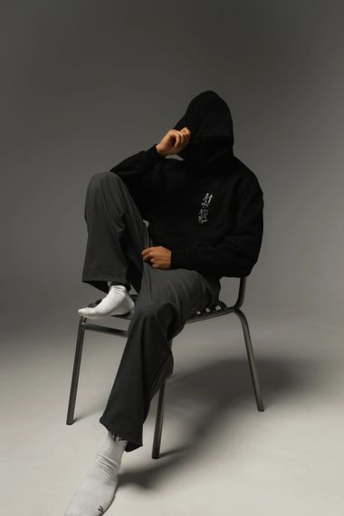 SILENT THUNDER HOODIE BLACK M | Зображення 1