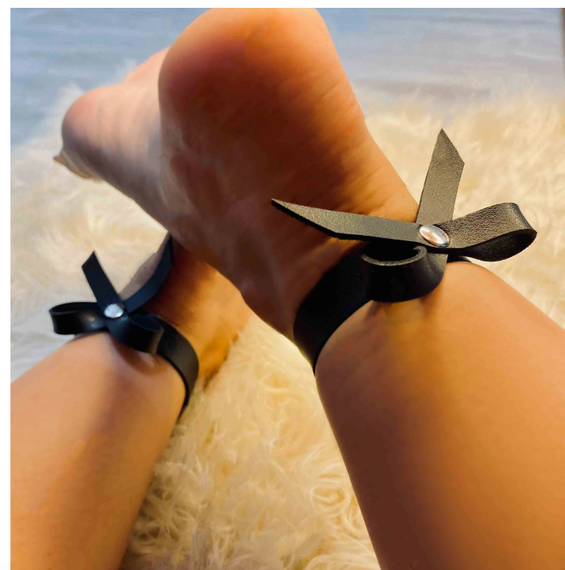 Жіночий браслет SV Leather Ankle 2шт. на ноги Чорний (sv3764) | Зображення 3