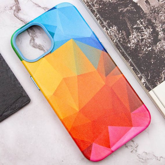 Шкіряний чохол Colour Splash для Apple iPhone 11 Pro Max (6.5") Штучна шкіра, Red / Blue | Зображення 4