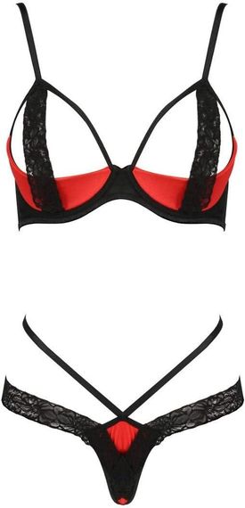 Комплект білизни S/M FEMMINA BIKINI red S/M - Passion Sex Aura | Зображення 2
