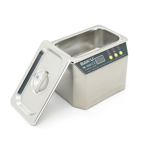 Ультразвукова ванна BAKKU BK3550 Два режими роботи (30W та 50W), металевий корпус, металева кришка