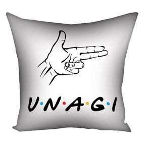 Подушка габардинова з принтом UNAGI 40x40 см (4P_DR010)