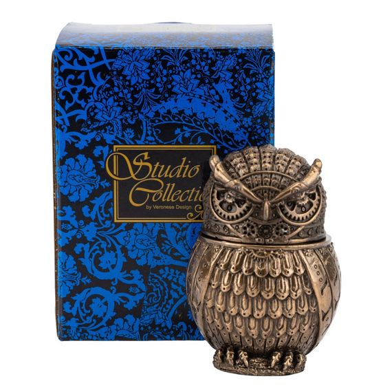 Скринька для прикрас Steampunk Owl 8 см | Зображення 4