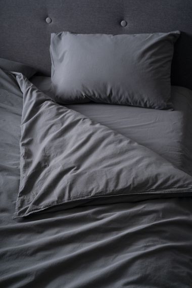 Комплект постільної білизни SoundSleep Stonewash Adriatic Dark Gray євро сірий (92370777) | Зображення 5