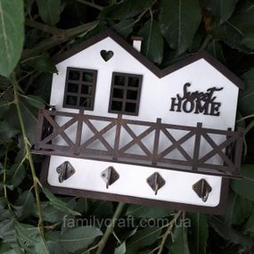 Настінна ключниця з дерева Дерев’яний органайзер для ключів Тримач для зберігання Персоналізація