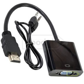 Перехідник (відео конвертер на дроті 1080 P) HDMI Audio-VGA - Tishric - Купити в Києві. Доставка по Україні.