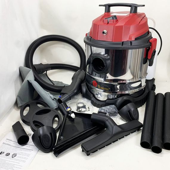 Пилосос промисловий, миючий Domotec MS-4414, будівельний 3000W, об'єм бака 20 л | Зображення 6