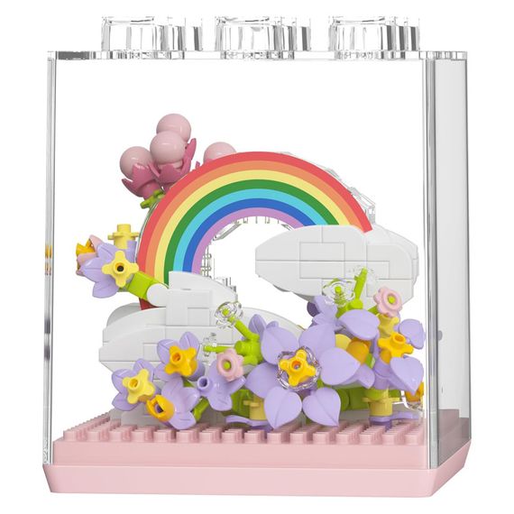 Дитячий Конструктор Flower Language 7346 у колбі, 340 деталей | Зображення 1