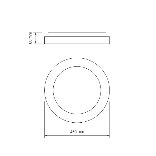 LED Світильник 72W білий VLE-ERC-RGB-72W Videx | Зображення 3