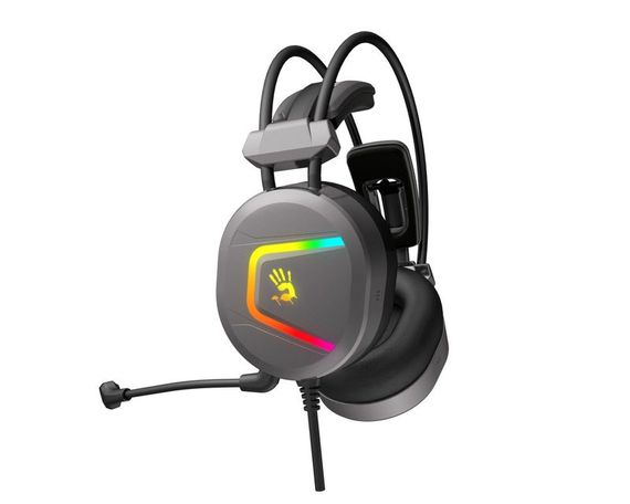 Гарнітура ігрова Bloody MC750 Bloody з підсвічуванням, USB, колір сірий | Зображення 2