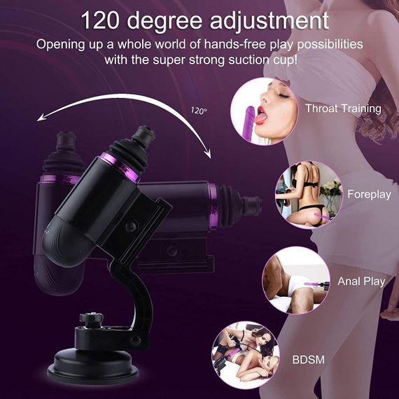 Мини секс-машина Hismith Mini Capsule Sex-Machine with Strong Suction Cup (мятая упаковка!!!) Sex Aura | Зображення 4