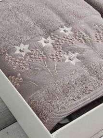 Полотенца Pupilla Luiza yildiz murdum Пенье набор 2шт