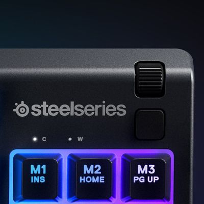 Клавиатура SteelSeries Apex 3 TKL UA USB Black (64831) | Зображення 3