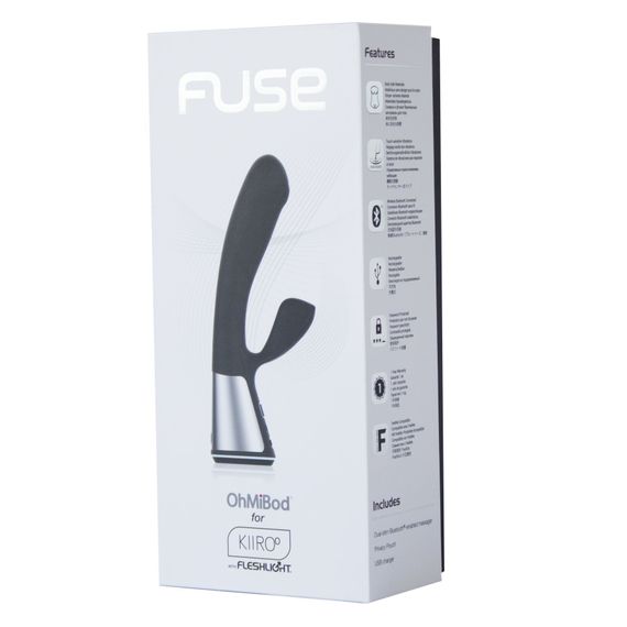 Інтерактивний вібратор-кролик Ohmibod Fuse for Kiiroo Black | Зображення 1