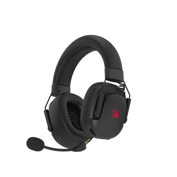Гарнітура ігрова бездротова Bloody GR585 (Black) з RGB підсвічуванням, чорний колір | Зображення 1