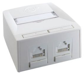 Настінна розетка Molex Synergy 2P/DG+/568A/B C5E White (SSY-00010-02)