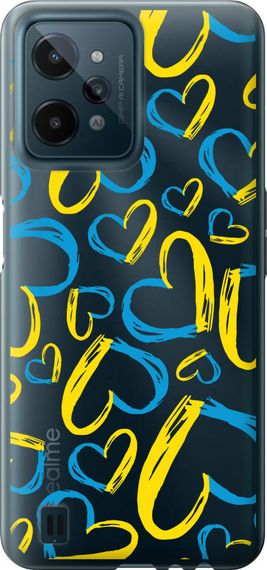 Чехол на Realme C31 Сердца UA "5292u-2593-17620"