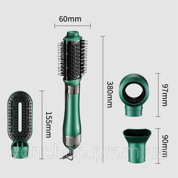 Універсальна щітка-фен для волосся, Фен брашинг, Фен-брашинг для волосся Електричний фен укладання VH-10 | Зображення 7