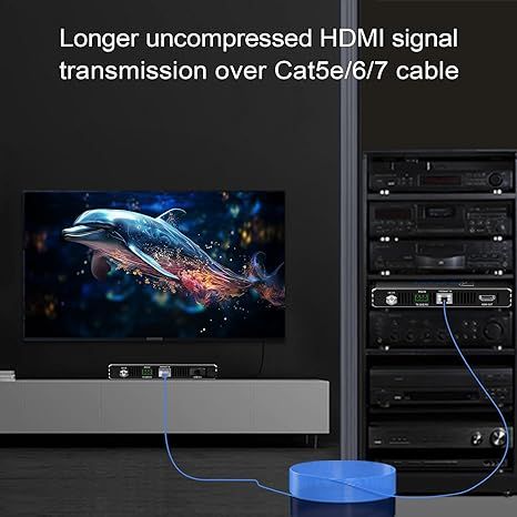 4K HDMI KVM-подовжувач USB без стиснення 4K 60 Гц HDR Single по Cat5e/6 до 300 футів, 3 порти USB2.0 хаб, POE + RS232 + EDID + 3,5 мм стереозвук і мікрофон, EX70H2KVM | Зображення 4