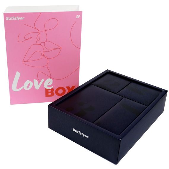 Подарочный набор Satisfyer Love Box, игрушка для него и для нее, белье, мешочек для хранения | Зображення 1