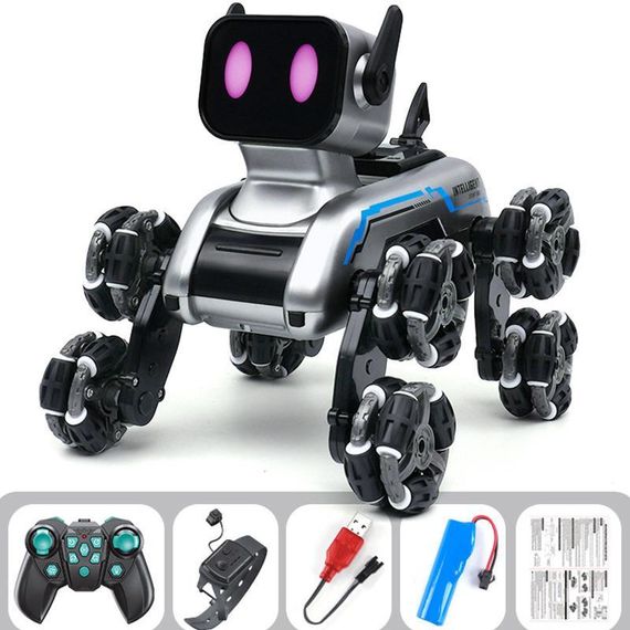 Інтерактивна іграшка Собака-Робот SHT 2950-1 (2 charger battery) Silver | Зображення 1