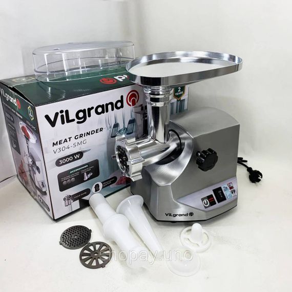 Электромясорубка бюджетная ViLgrand, Мясорубка для помидоров, Электромясорубки электрические бытовые EI-33 | Зображення 3
