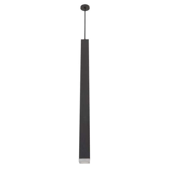 Люстра подвесная тубус LED 10W NW BK (AL-707S/1)